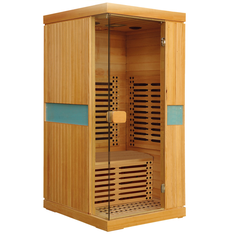 1 person sauna room with color therapy led