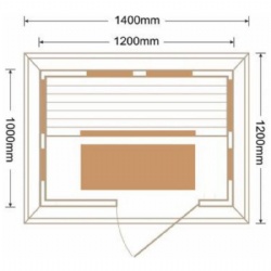 KY-OH02 outdoor sauna with far infrared heater